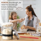 Koackl Sourdough Starter Kit with Glass Jar, 40oz, Magnetic Lame, Thermometer, Sc r, Cloth Cover, Transparent Color
