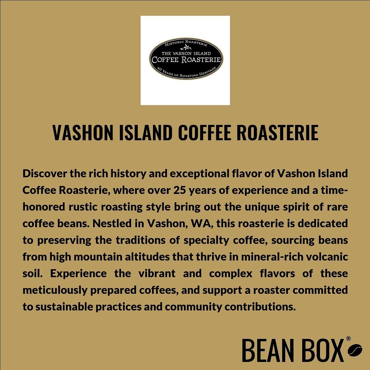 Orca Blend - Roasted By Vashon Island Coffee Roasterie - Whole Bean Coffee - 12 Ounce Bag