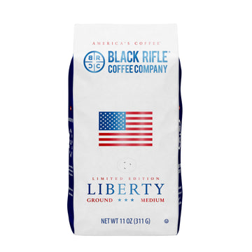 Black  Coffee Company Liberty Roast 11oz Medium Roast Ground Coffee with Caramel and Fruity Undertones