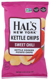 Hal's New York Kettle Chips, Sweet Chili Kettle Cooked Potato Chips, No Artificial Colors or Flavors, Kosher, Gluten Free & Non-