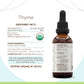 HerbEra Thyme Tincture - Organic   -Free Extract, High-Potency Herbal Drops, 2 Fl Oz