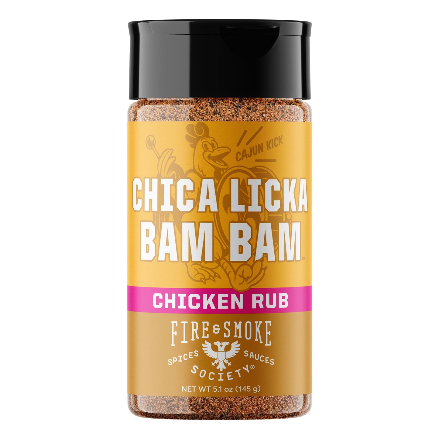 Fire & Smoke Society Chicken Seasoning - BBQ Rub with Black Pepper, Paprika & Garlic, 5.1 oz