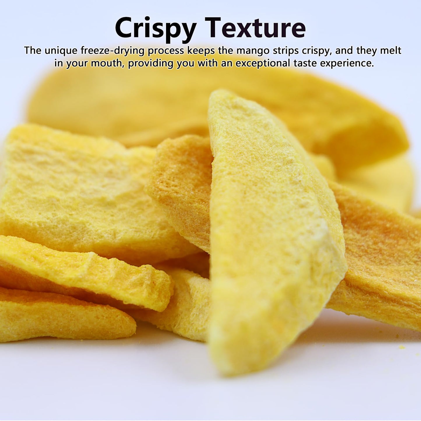 Freeze Dried Fruit, Freeze Dried Mango,120G/4.23Oz Natural Dehydrated Mango, No Sugar Added, Nothing Added, Superfood Snack, Dri
