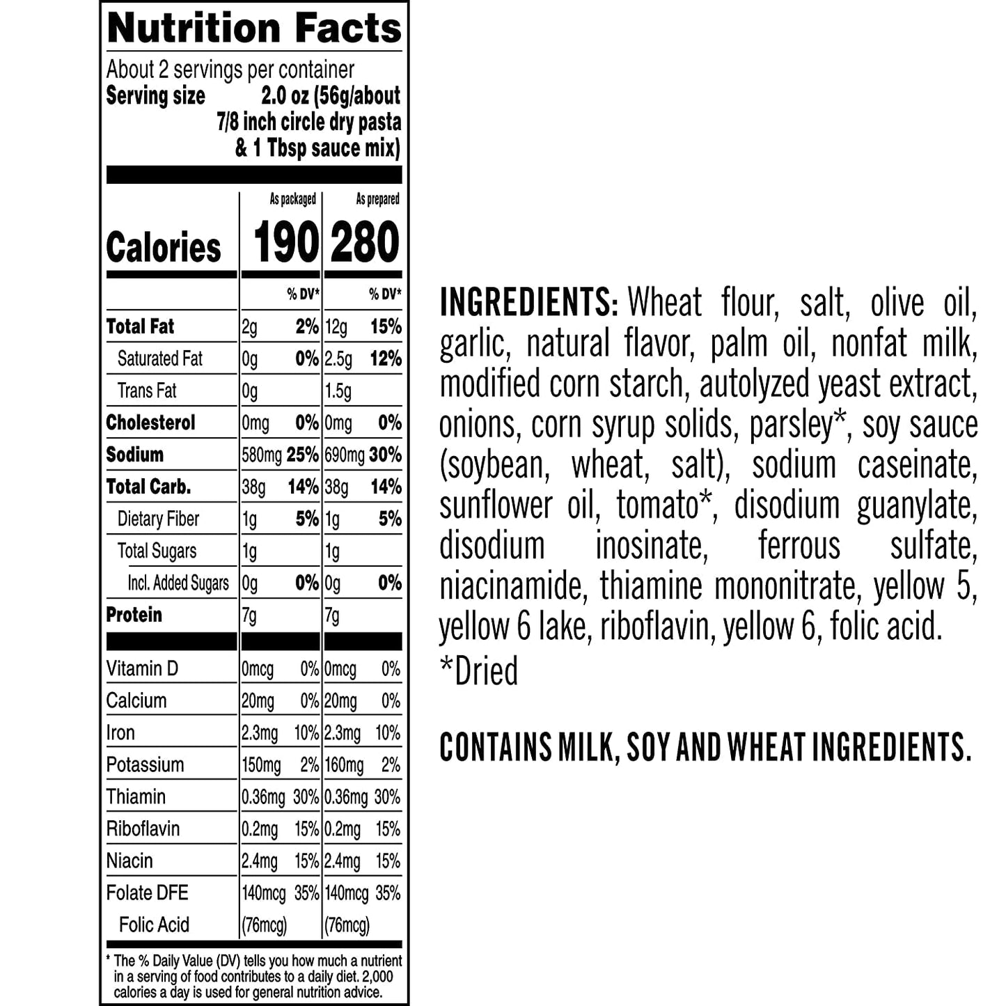 Pasta Roni, Garlic & Olive Oil Vermicelli Mix, 4.6 Oz (130 G) (Pack Of 3)