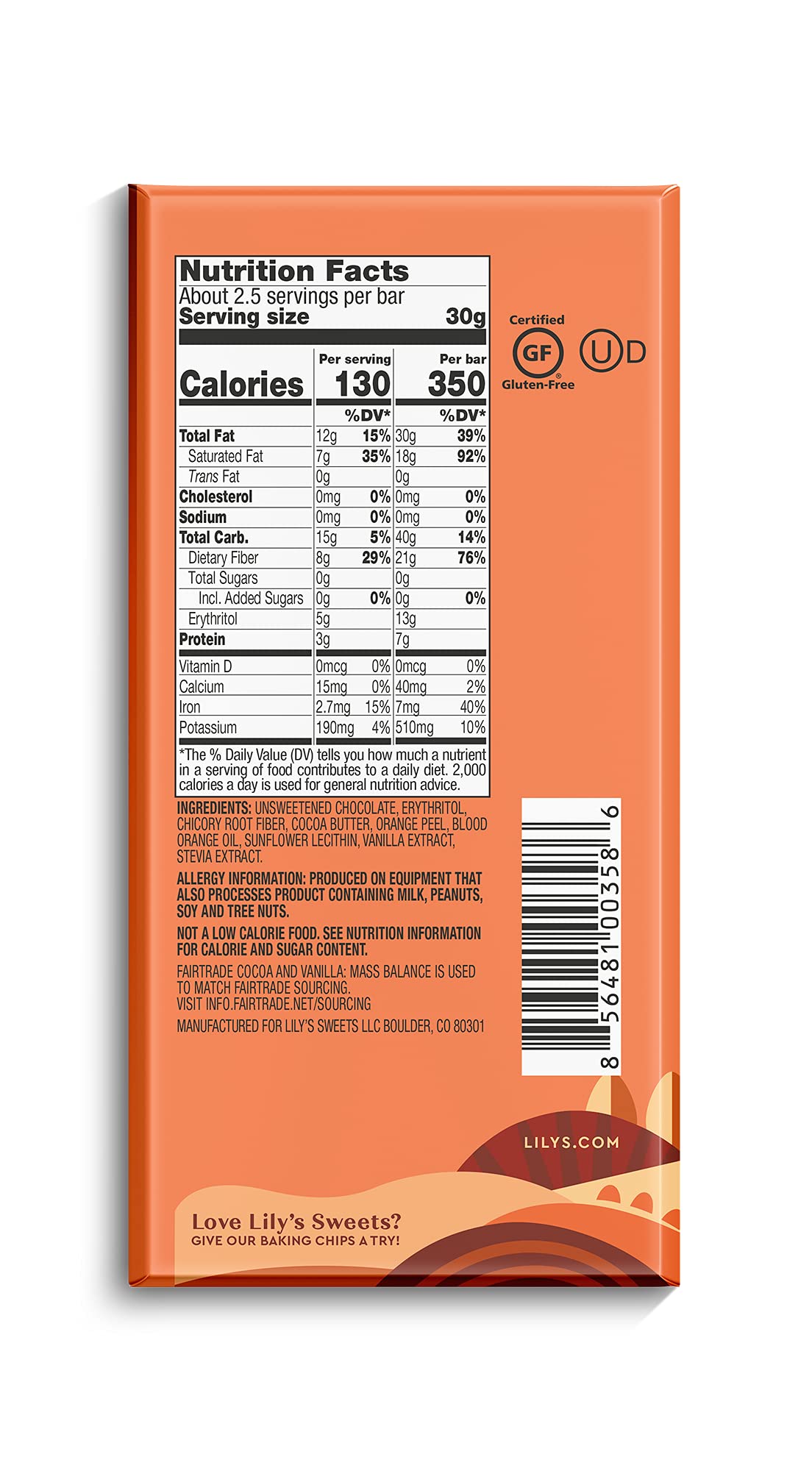 Variety 70% Dark Chocolate Bar Sampler By Lily'S | Stevia Sweetened, No Added Sugar, Low-Carb, Keto Friendly | 70% Cocoa | Fair