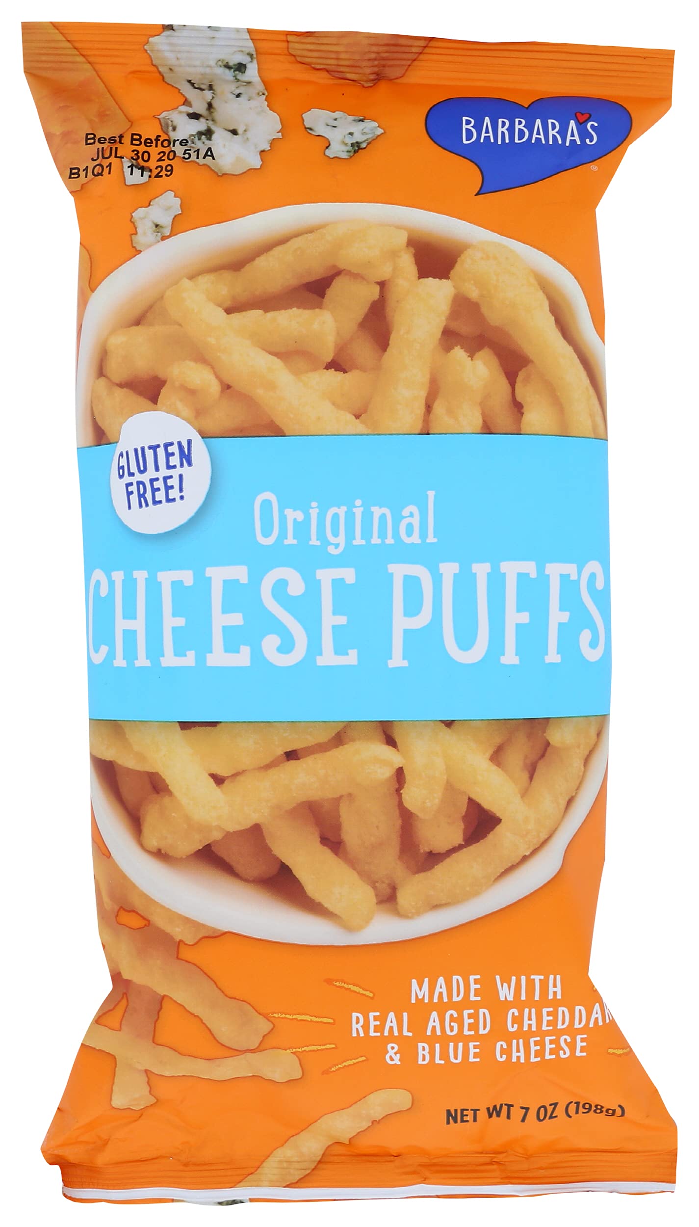 Barbara s Bakery, Original Cheese Puffs, 7 oz