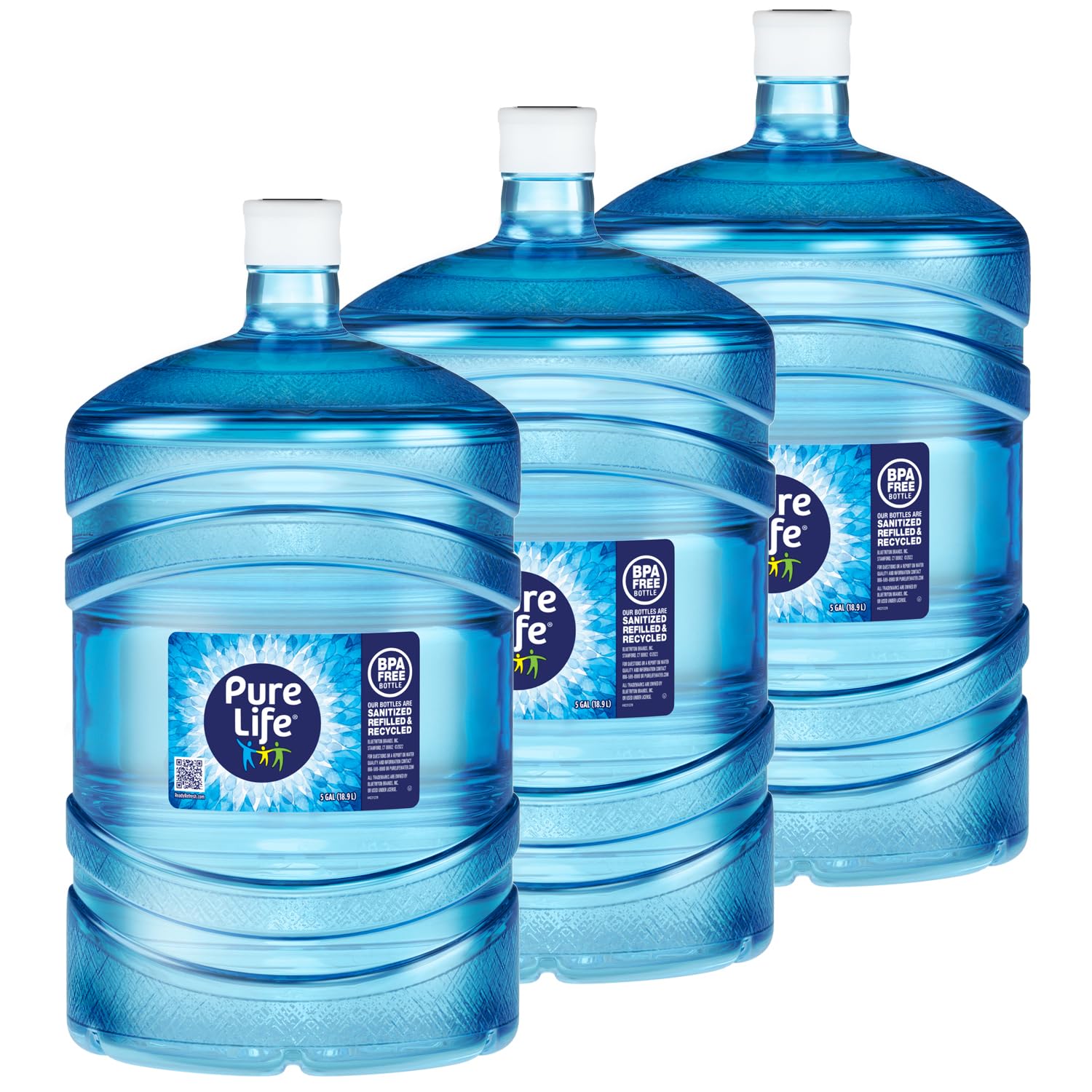 Pure Life Purified Water - Three Bottle Bundle (5-Gallons each bottle)