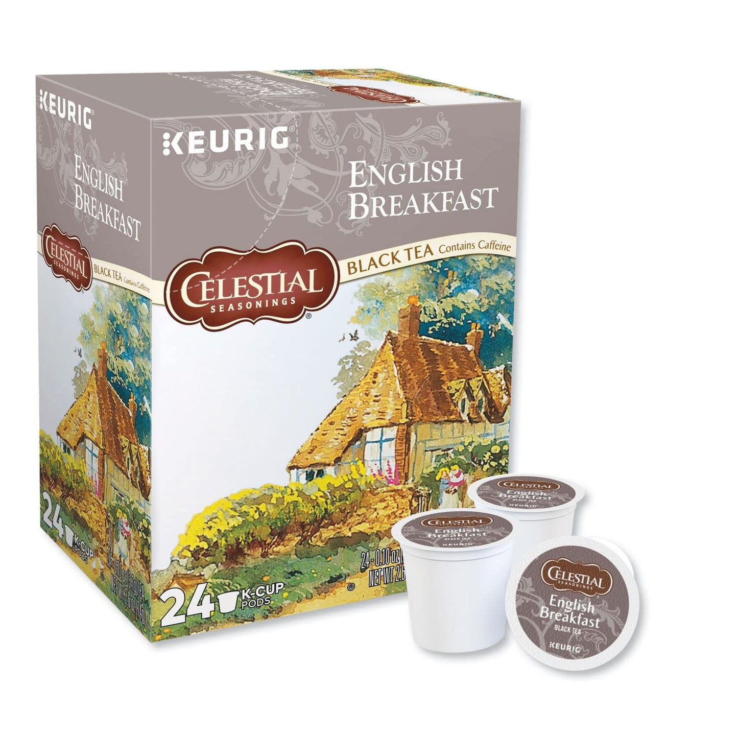 Celestial Seasonings English Breakfast Tea Keurig Single-Serve K-Cup Pods, 96 Count (4 Packs Of 24)