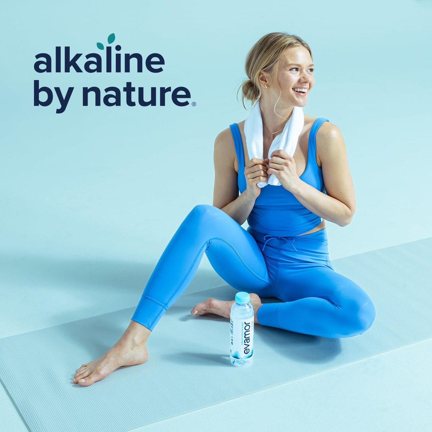 Evamor Natural Alkaline Artesian Water-20 Fl Oz (Pack Of 12) -Alkaline Natural Artesian Water, Plastic Water Bottles, Recyclable