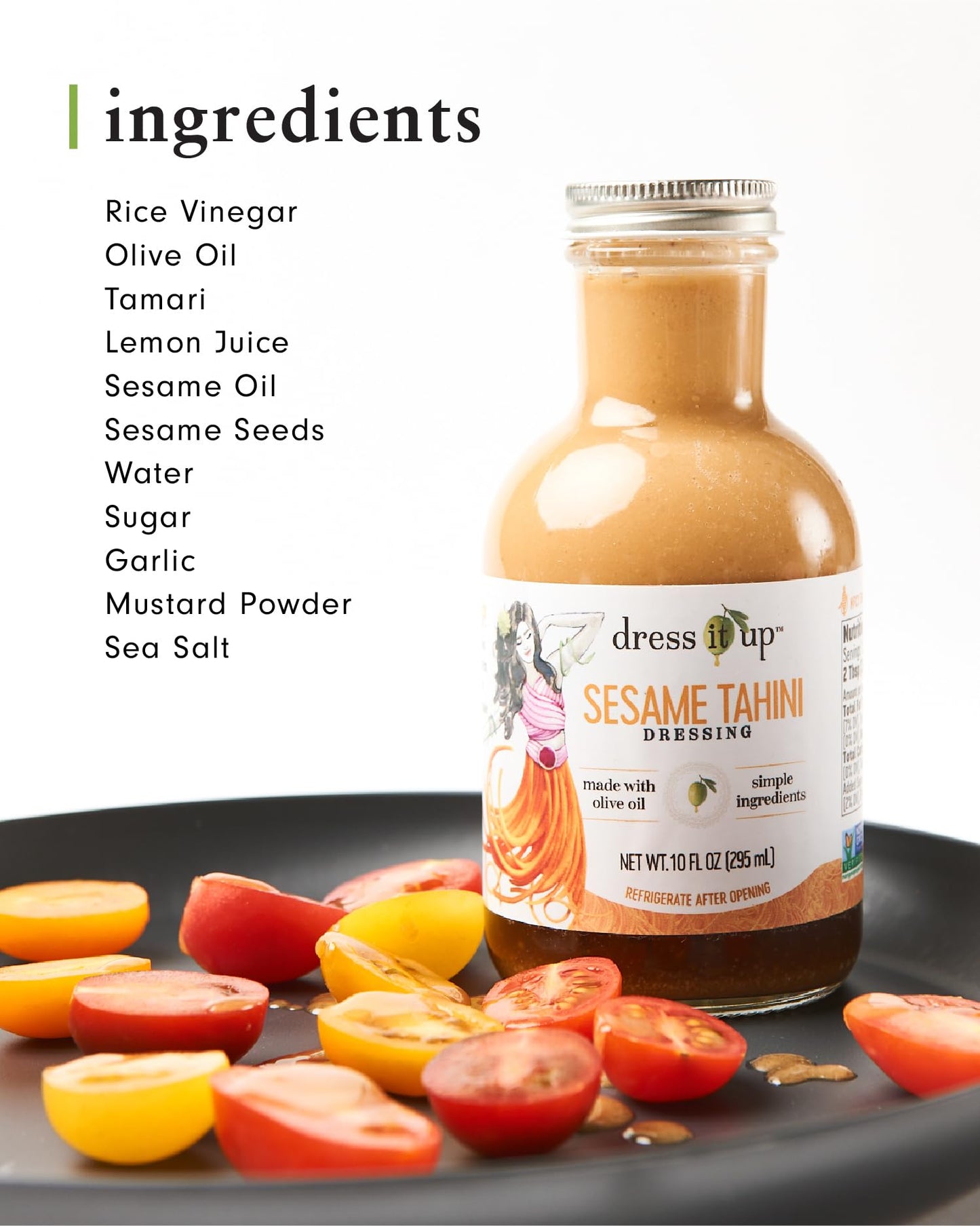 Dress It Up Salad Dressing, Sesame Tahini, 3-10 Oz Bottles - Clean, Healthy, Delicious, Gluten-Free, Paleo, Keto, Vegan, Versati