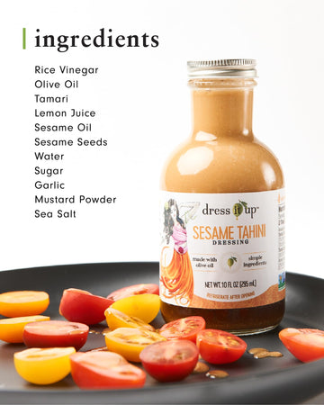 Dress It Up Salad Dressing, Sesame Tahini, 3-10 Oz Bottles - Clean, Healthy, Delicious, Gluten-Free, Paleo, Keto, Vegan, Versati