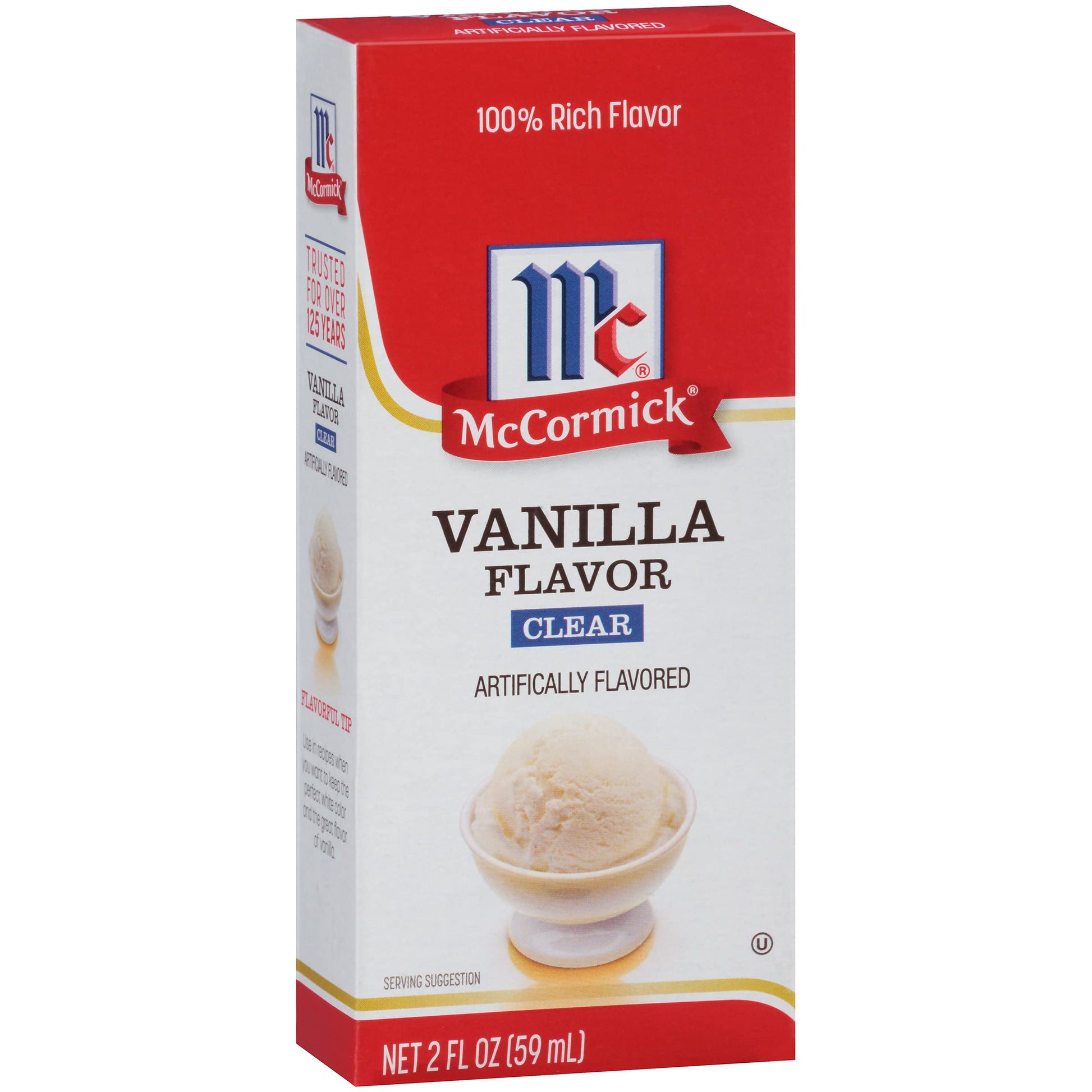 McCormick Clear Vanilla Flavor, 2 Fl Oz, Pack of 1, Model 900057995