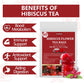 ULTHMOK Premium Hibiscus Tea Bags, 60 Count, 100% Pure Dried Hibiscus Flower, Caffeine Free, Natural, No Additives