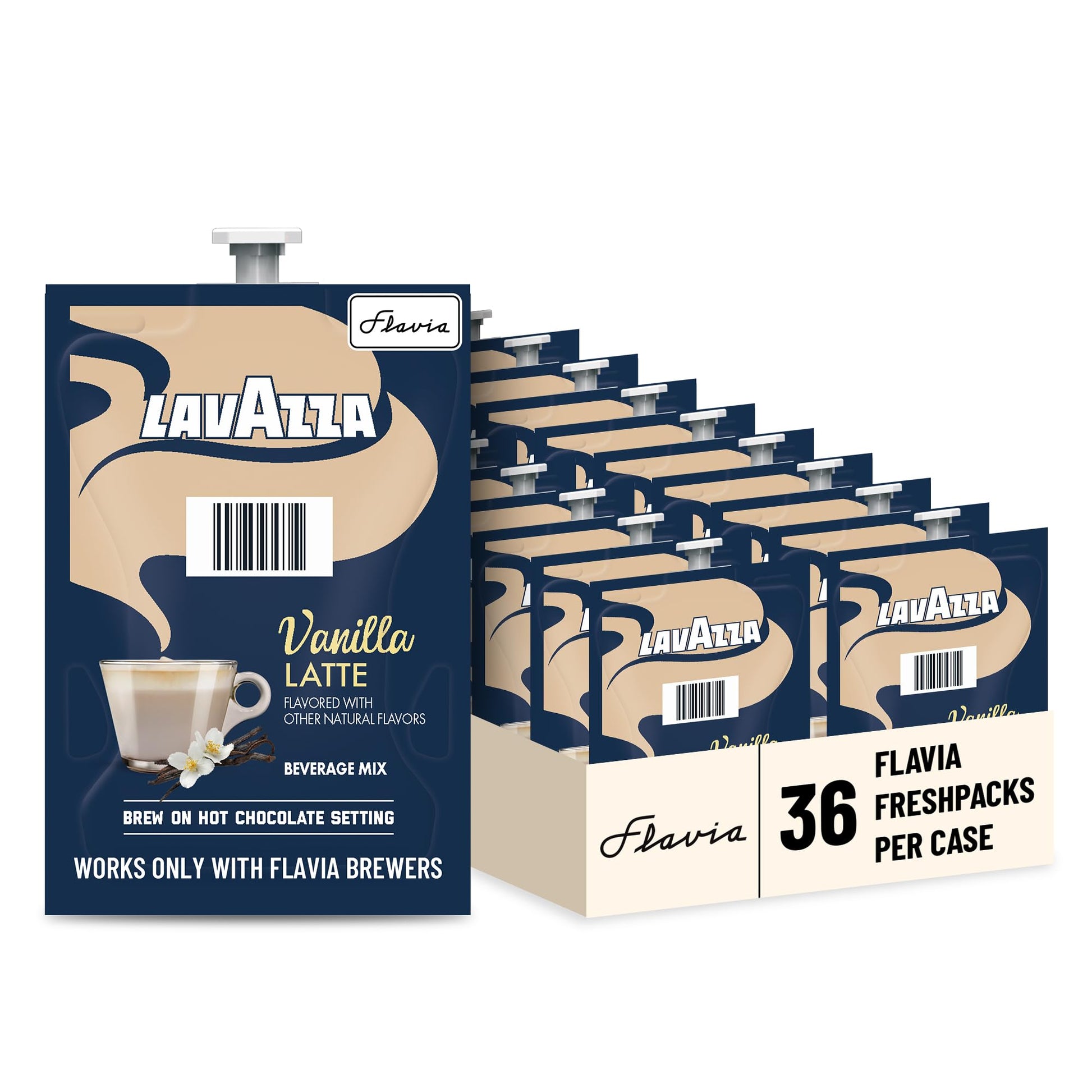 Flavia Lavazza Vanilla Latte Freshpacks Works Only With Flavia Beverage Makers (Case Of 36)