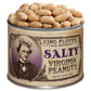 King Floyds Salted Virginia Peanuts, 10 oz, Resealable Tin, Classic Snack