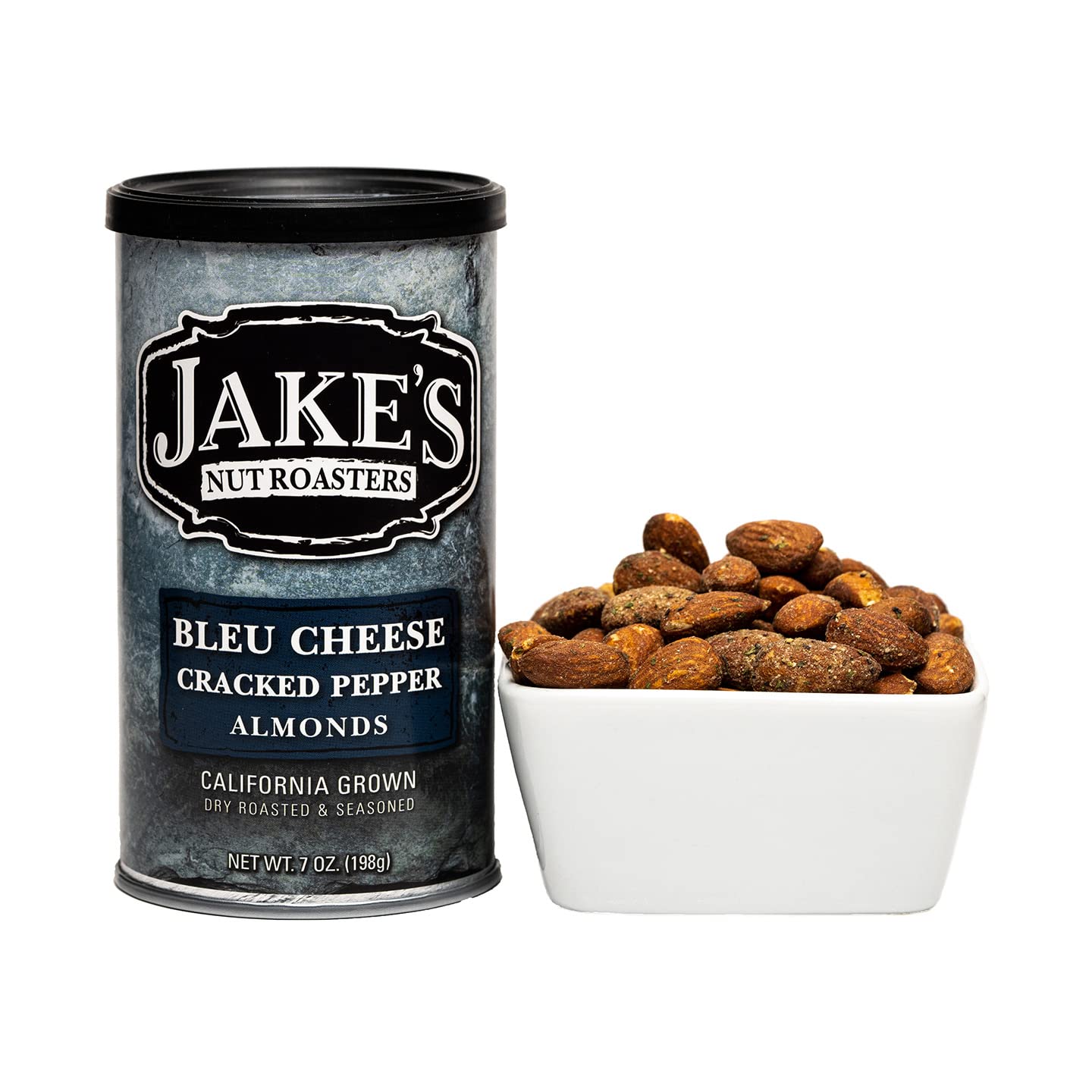 Jakes Nut Roasters Flavored Almonds Gift Box - 4 Pack (Blue Cheese, Bloody Mary, Buffalo, Barbecue) - 7 Ounce