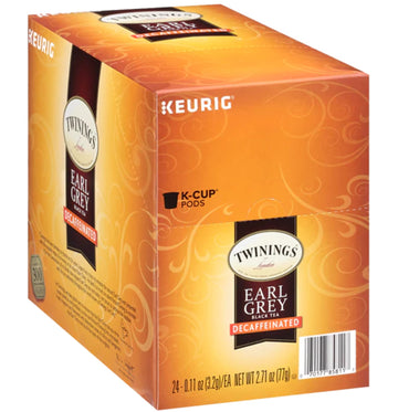 Twinings Of London Naturally Decaffeinated Earl Grey Tea 24-Count K-Cups (Pack Of 2)