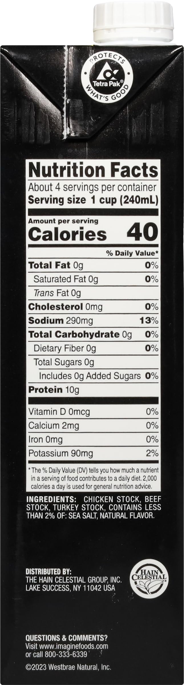 Imagine Bone Broth Chicken Beef & Turkey 32 Oz