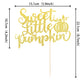 1 Pcs Sweet Little Pumpkin Cake Topper Glitter Fall Theme Little Pumpkin Cake Pick Decorations For Baby Shower Kids Birthday Tha