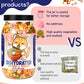 Egcina 16oz Freeze-Dried Seafood & Vegetable Mix - 100% Natural Ramen Toppings, 11 Ingredients, No Additives, Emergency Food Supply