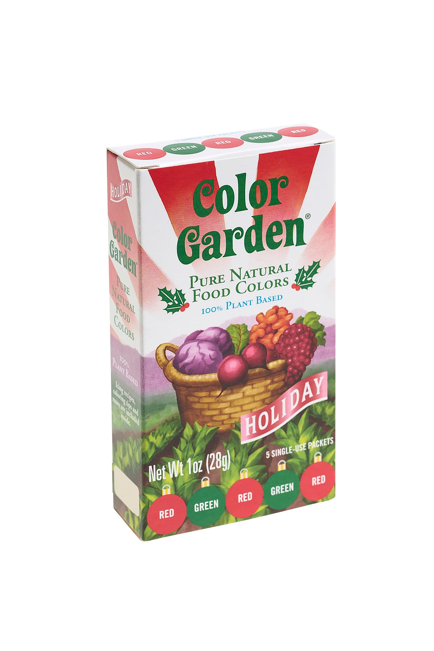 Color Garden - Food Color Natural Holiday Pack - Case Of 12 - 1 Ounce