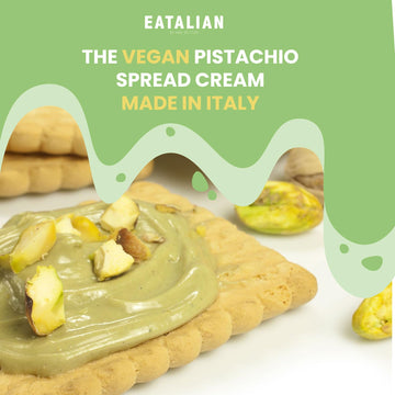Eatalian By Amz Better Vegan Pistachio Cream Sugar Free, 17.63 Oz/ 500 Gr, Delicious Sugar Free Vegan Spread, Ideal On Bread, Pe