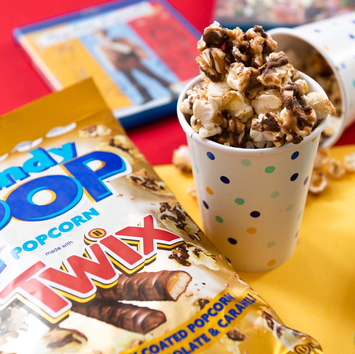 Candy Pop Twix Candy Coated Popcorn (5.25Oz Bags) Made With Real Twix Candy Pieces - Pack Of 6