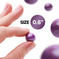 Crafty Confections Shimmer Gumballs - G  Bubble Gum, 3 Pack, 3.5 oz, Pearl Purple Candy for Parties, Easter Baskets, Pinatas