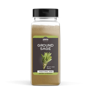 Birch & Meadow 10 oz. of Ground Sage, Savory Herb, Seasoning For Meat, Pasta, Vegetables