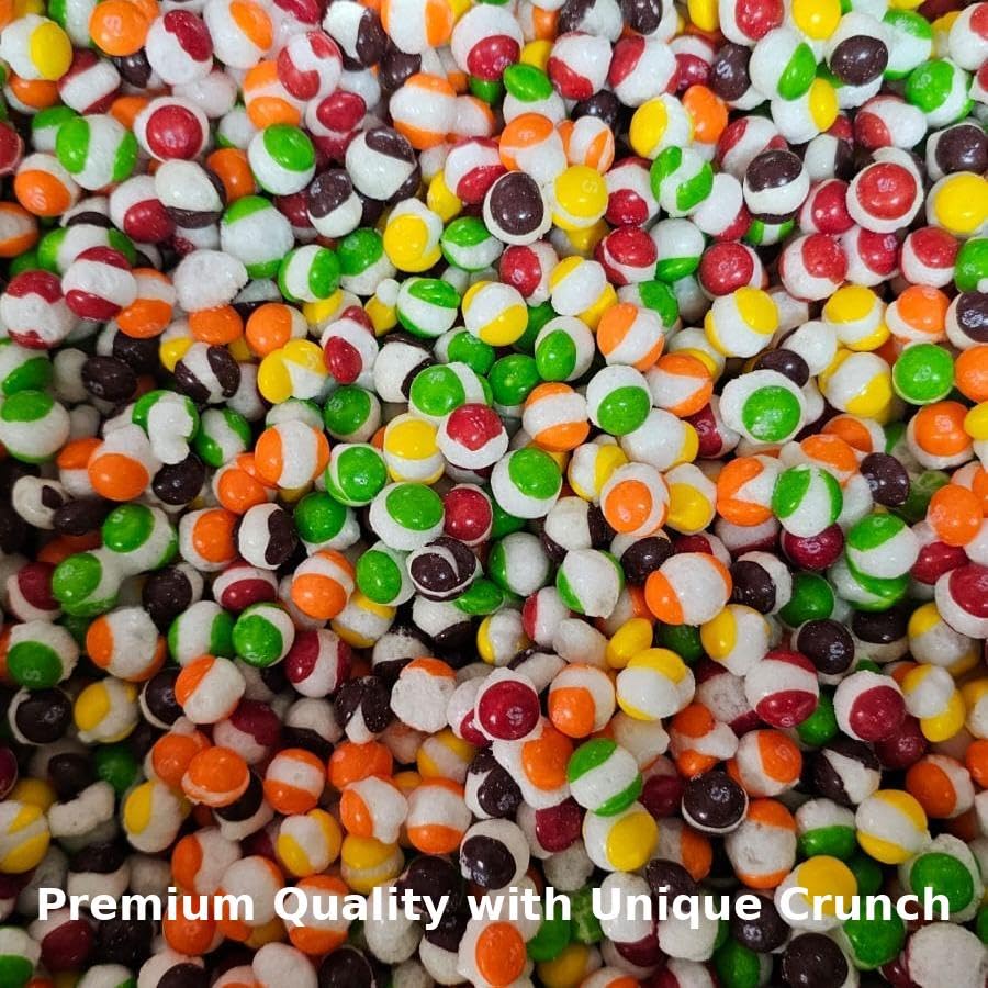 Eshopx Freeze Dried Candy - 1 Pound Bag Premium Freeze-Dried Crunchy Candy With Bursting Fruity Taste (16 Oz, Original Rainbow)