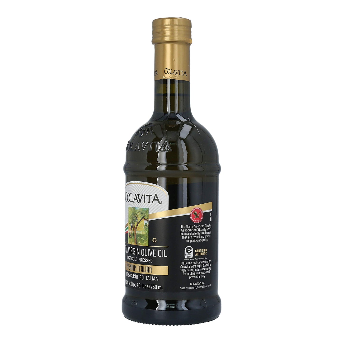 COLAVITA Extra Virgin Olive Oil - 25.5 Fl Oz (Pack of 2) - Glass Bottles - Premium Italian Quality