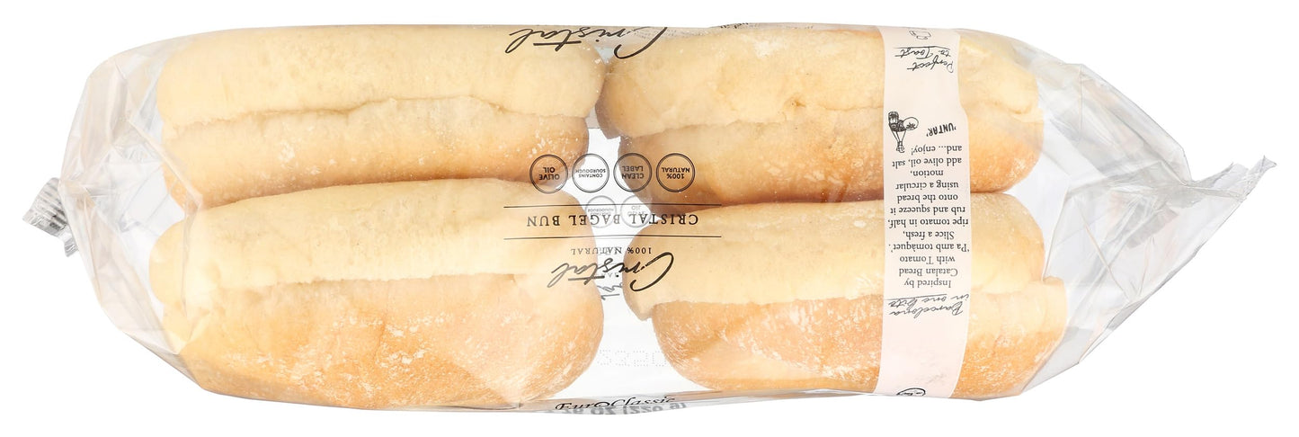 EURO CLASSIC IMPORTS Cristal Bagel Bun 4 Count, 7.76 OZ