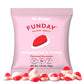 FUNDAY Strawberry & Cream Gummies - 12 x 50g Bags - No Sugar Added - Gluten-Free Gummy Candy with Natural Flavors & Prebiotic Fi
