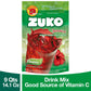 Zuko Jamaica Instant Powder Drink | Family Pack | No Sugar Needed | Vitamin C | 14.1 Ounce (Pack Of 6)