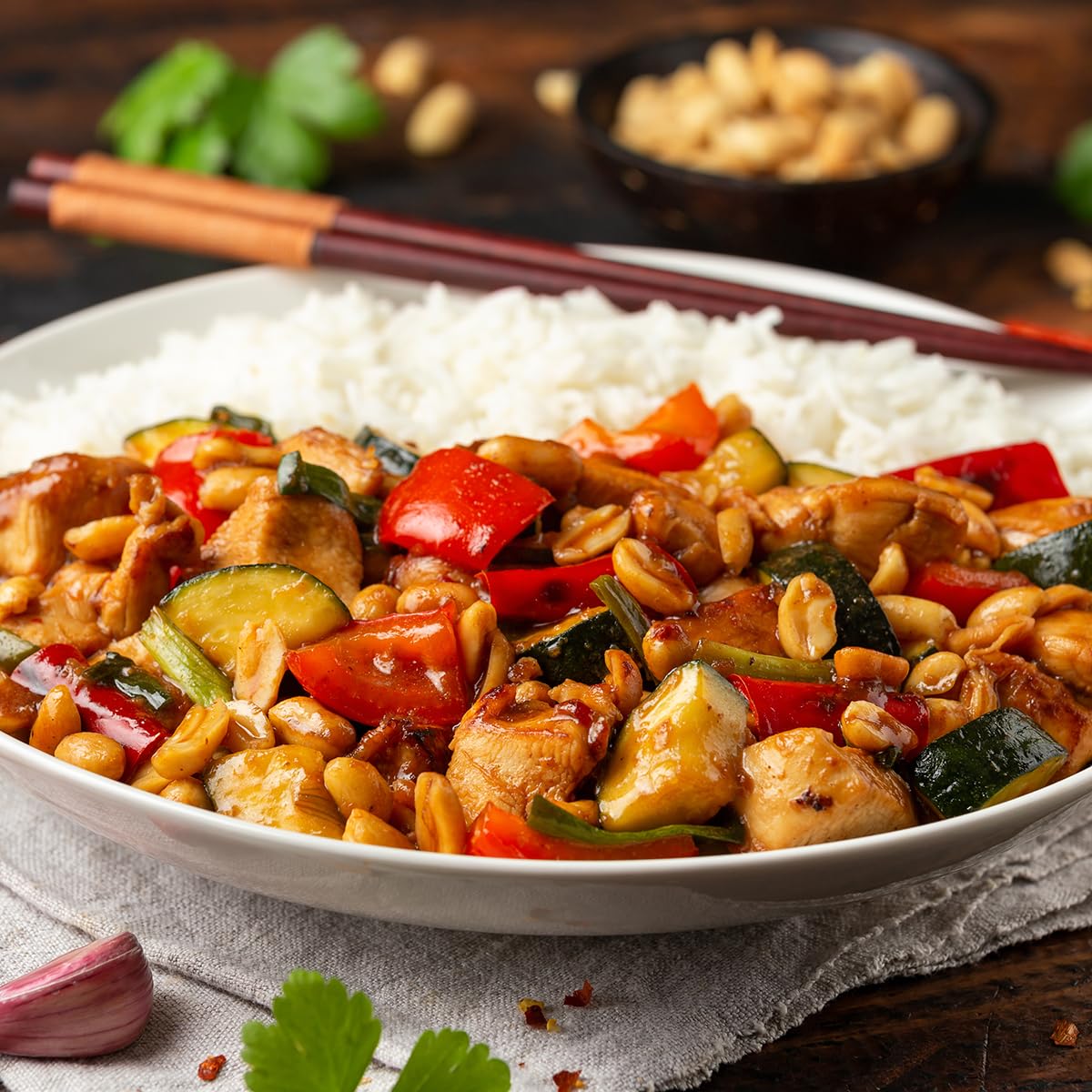 Starport Foods General Kung Pao Sauce - Gluten Free Vegetarian1 Gallon Net Wt 9 Lb 5 Oz (4.22Kg)
