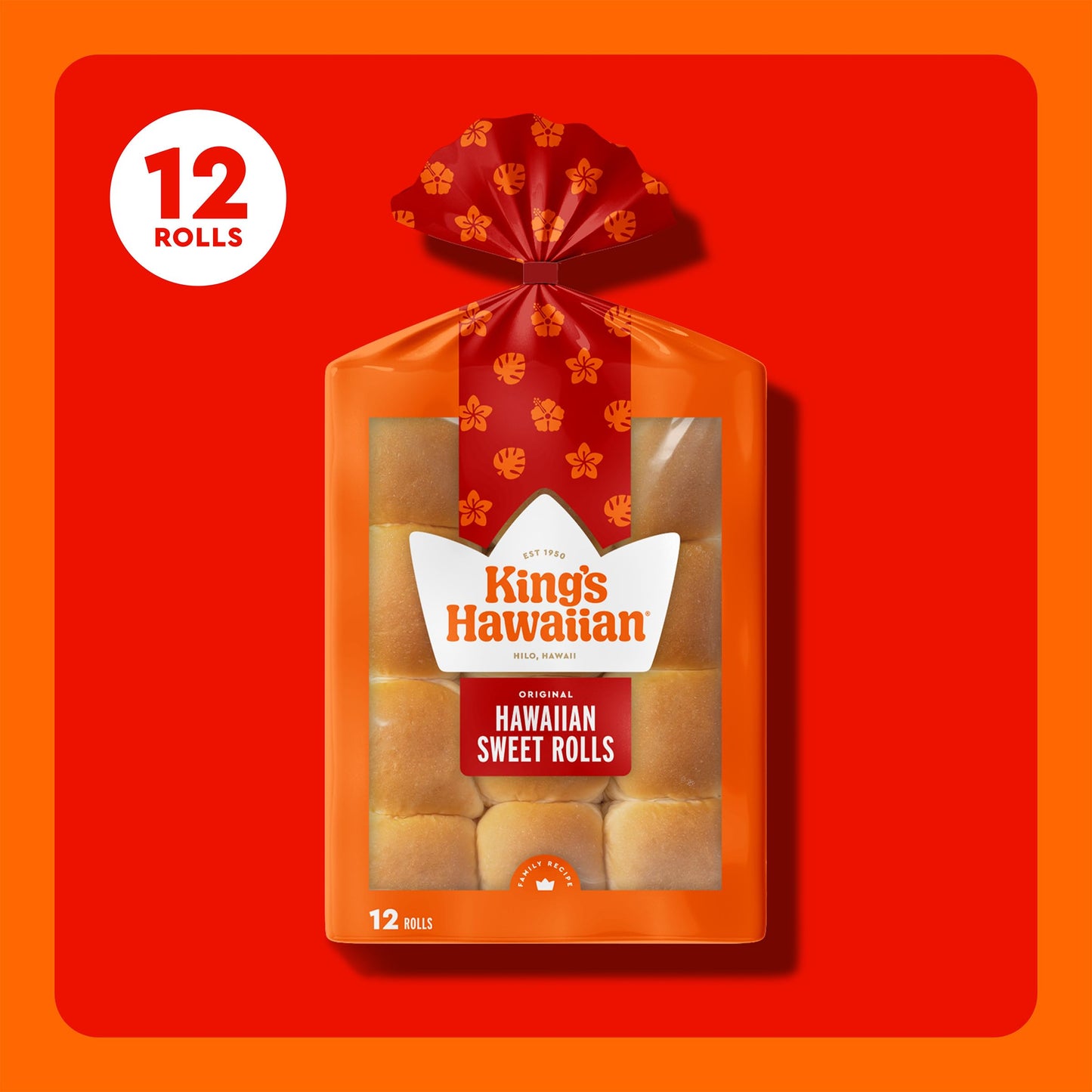 Kings Hawaiian Original Hawaiian Sweet Rolls - 12 Count