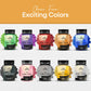 Bakeebake Edible Glitter Set - 10 Color Set, 15g Each Bottle, Gluten Free, Vegan, Perfect for Drinks & Desserts