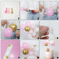 Cake Topper Mini Balloon Garland Confetti Acrylic Happy Birthday Cupcake Topper For Birthday Cake Supplies Decorations