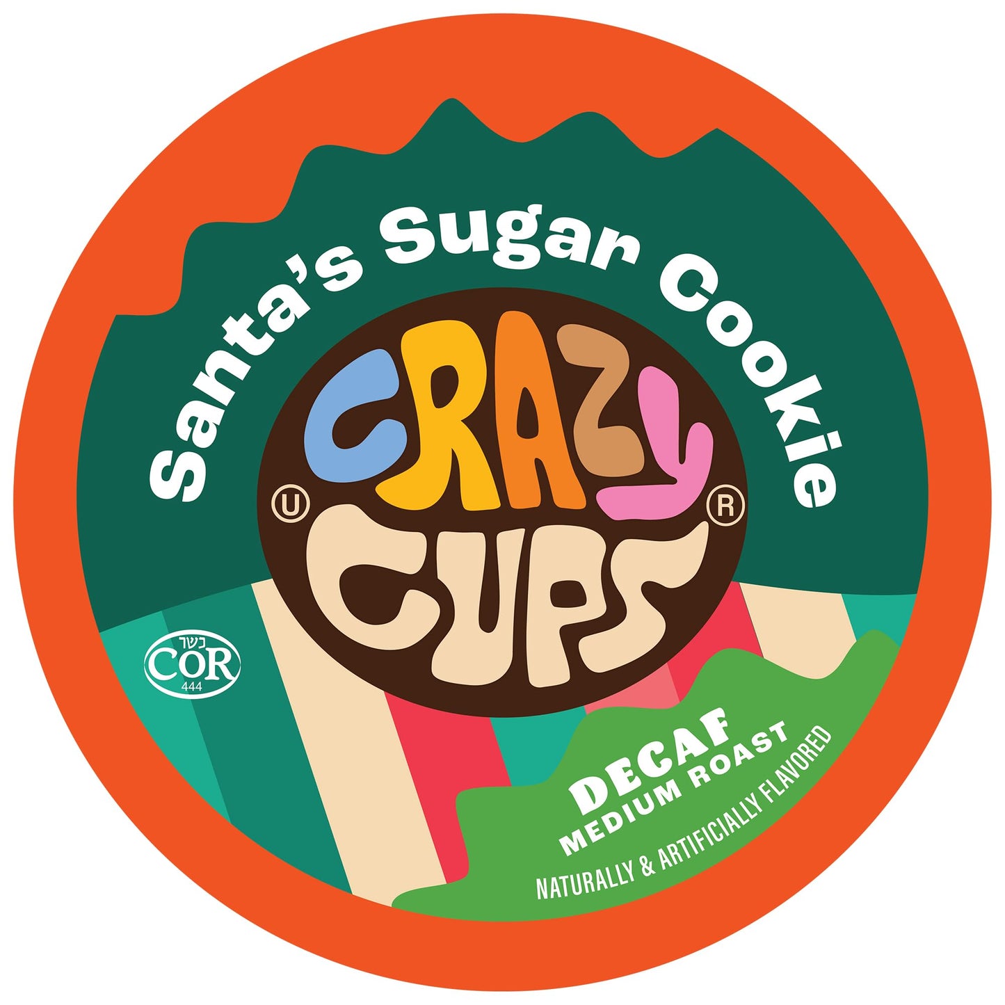 Crazy Cups Santas Sugar Cookies Decaf 22Ct