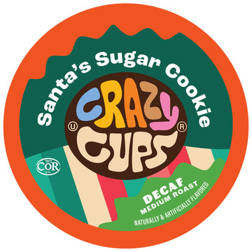 Crazy Cups Santas Sugar Cookies Decaf 22Ct