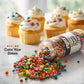 Rainbow Candy Coated Chips - 10oz (283g) Resealable Bottle - Colorful Candy-Shell Chocolate Chips for Baking, Decorating, Cookie