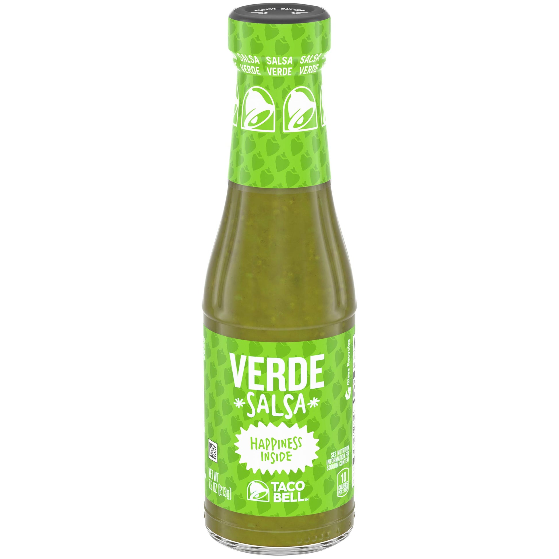 Taco Bell Verde Salsa Sauce (7.5 Oz Bottles, Pack Of 12)