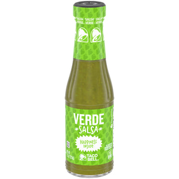 Taco Bell Verde Salsa Sauce (7.5 Oz Bottles, Pack Of 12)