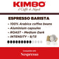 KIMBO Espresso Barista Coffee compact pieces - 100% Arabica, Medium to Dark Roast, 10 Count, Compatible with Single Serve Machines