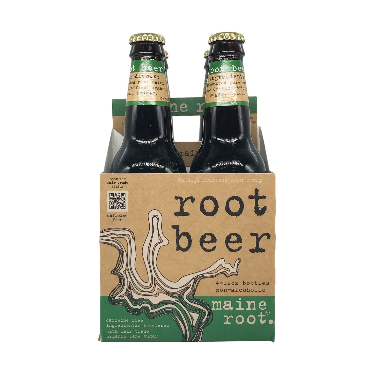 Maine Root Soda Root malt-inspired Sweeten  48 fl oz  4 ct
