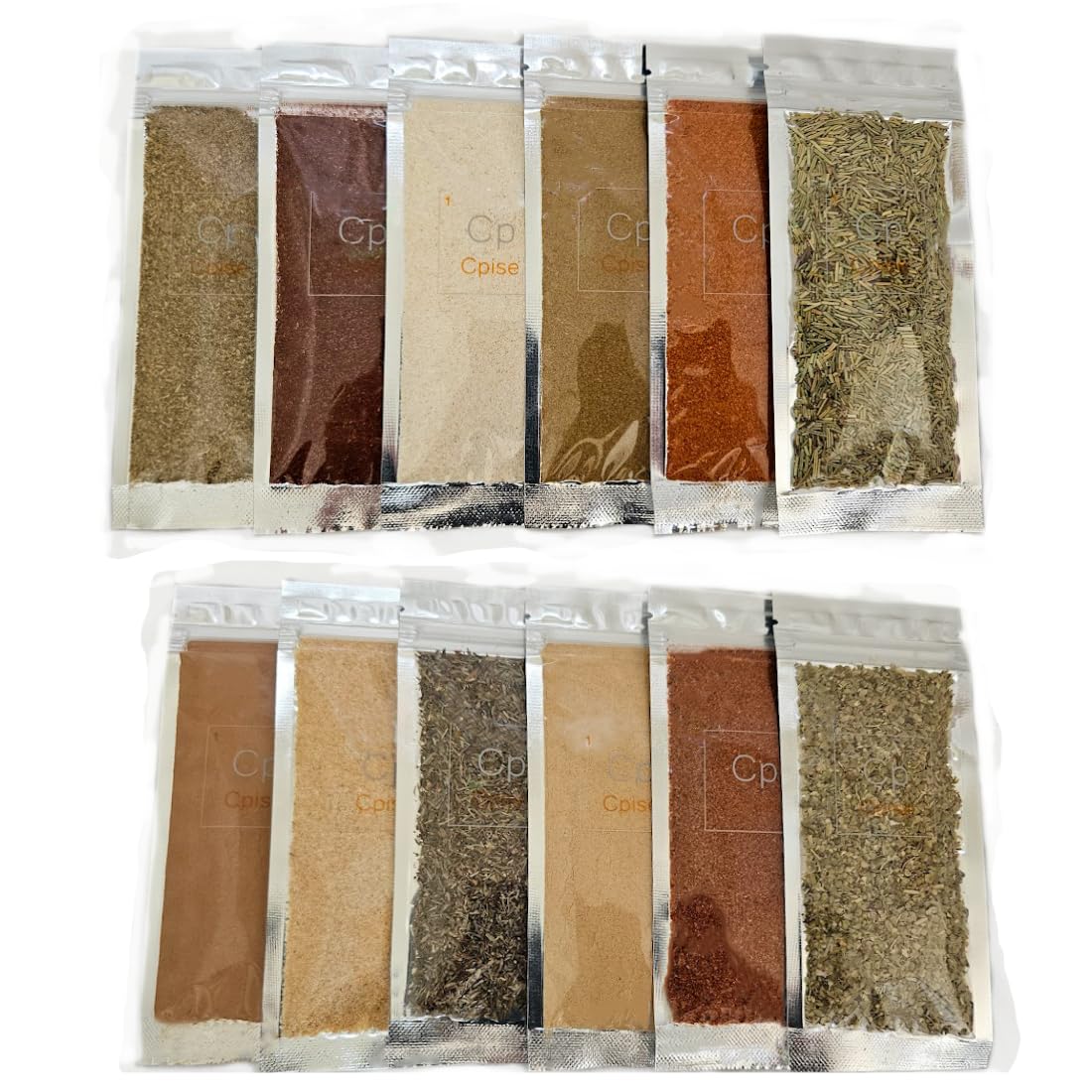 Organic Spice and Seasoning Basic Starter Set includes 12 Organic Spices: Cayenne | Cinnamon | Cumin | Garlic | Ginger | Italian