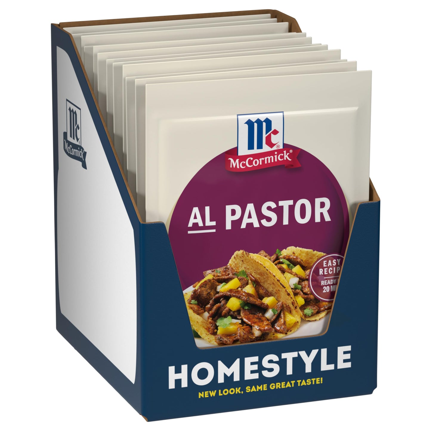 McCormick Seasoning Mix  Al Pastor  Smoky  Tangy & Savory Al Pastor for Tacos  Rice Bowls & Burritos  Ready to Serve In 20 Minutes  0.75 oz (Pack of 12)