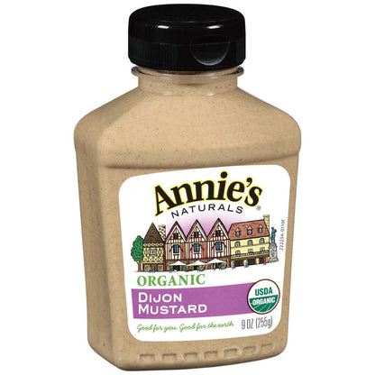 Annie s Homegrown Dijon Mustard, Certified Organic, Gluten Free, Non-GMO, 9 oz (Pack of 6)