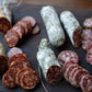 Salumi Chicago Artisan Salami Variety - Uncured, Gluten Free, Keto Snack - 4 x 5.3 oz. Soppressata, Finocchiona, Chorizo