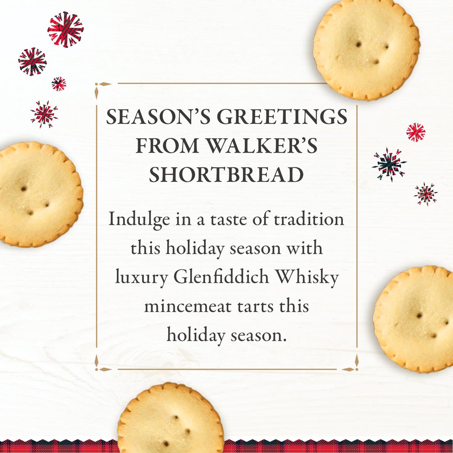 Walkers Shortbread Mincemeat Tarts - 6 Count (Pack of 2) - Infused with Glenfiddich Whisky - elegant Holiday   from Scotland
